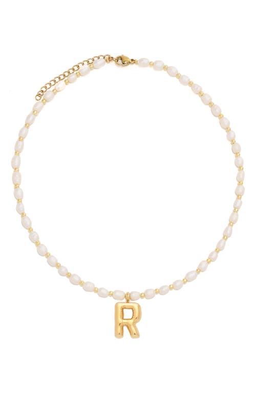 Petit Moments Dainty Initial Pendant Necklace In Gold
