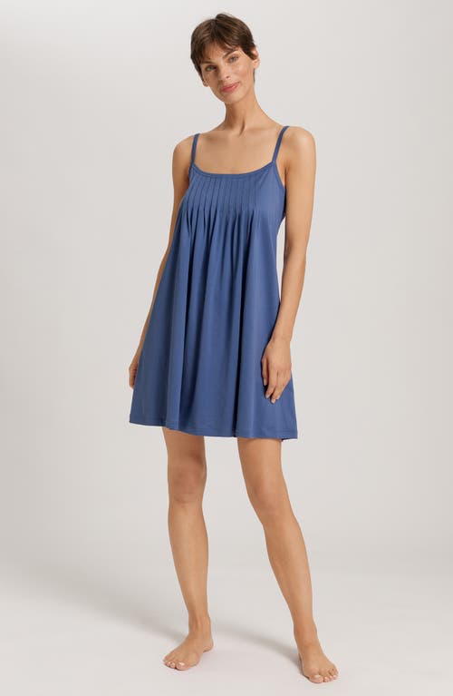 Hanro Juliet Babydoll Chemise In Blue