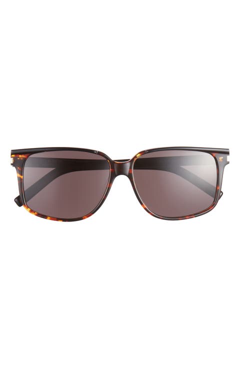 58mm Square Sunglasses