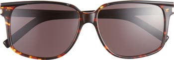 58mm Square Sunglasses