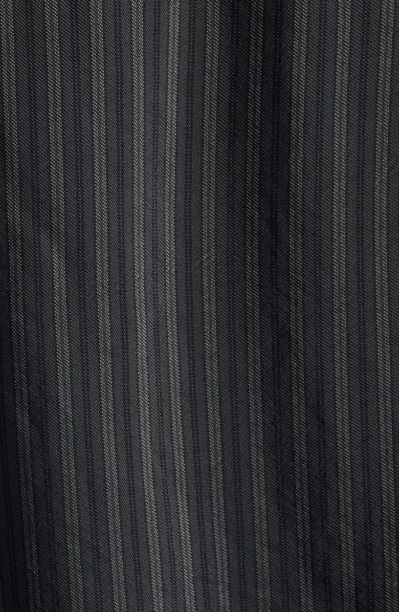 Dries Van Noten Dindia Tonal Stripe Long Sleeve Shirtdress, Alternate, color, Grey