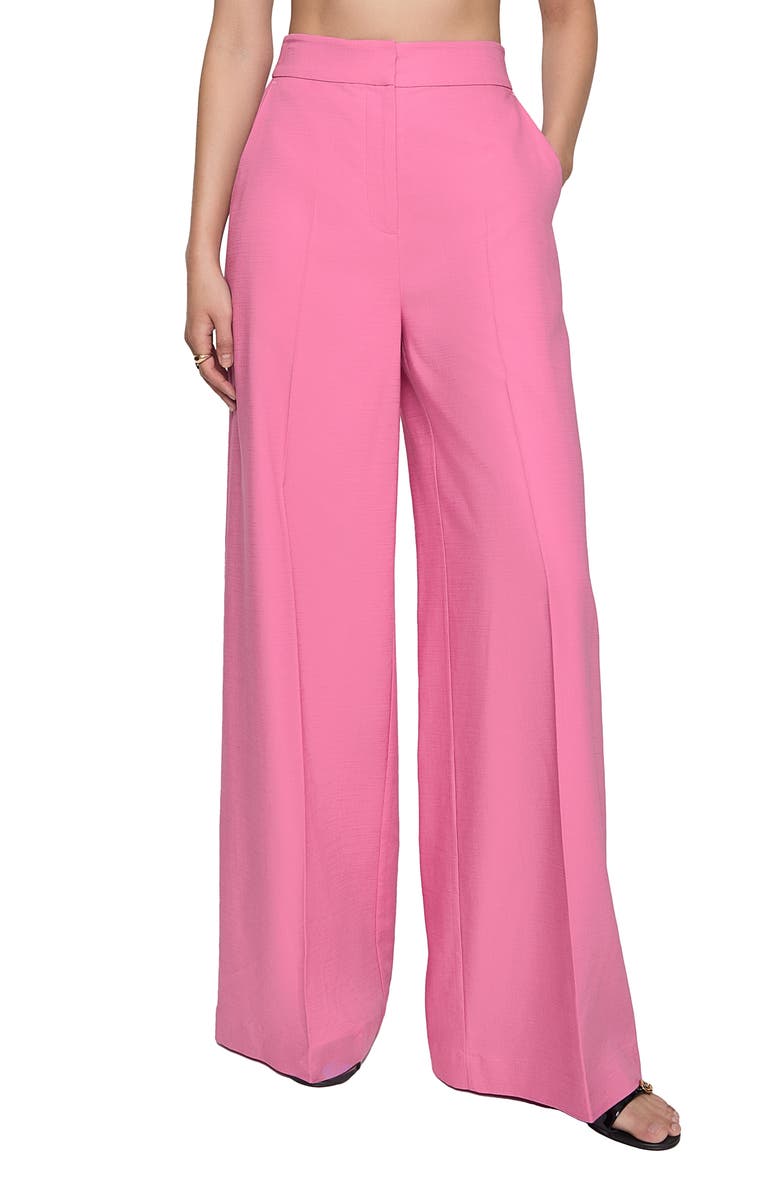 Rebecca Minkoff Freya Pleated Wide Leg Pants, Main, color, 