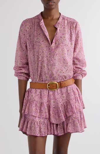 Isabel Marant Étoile Maria Floral Cotton Henley Shirt