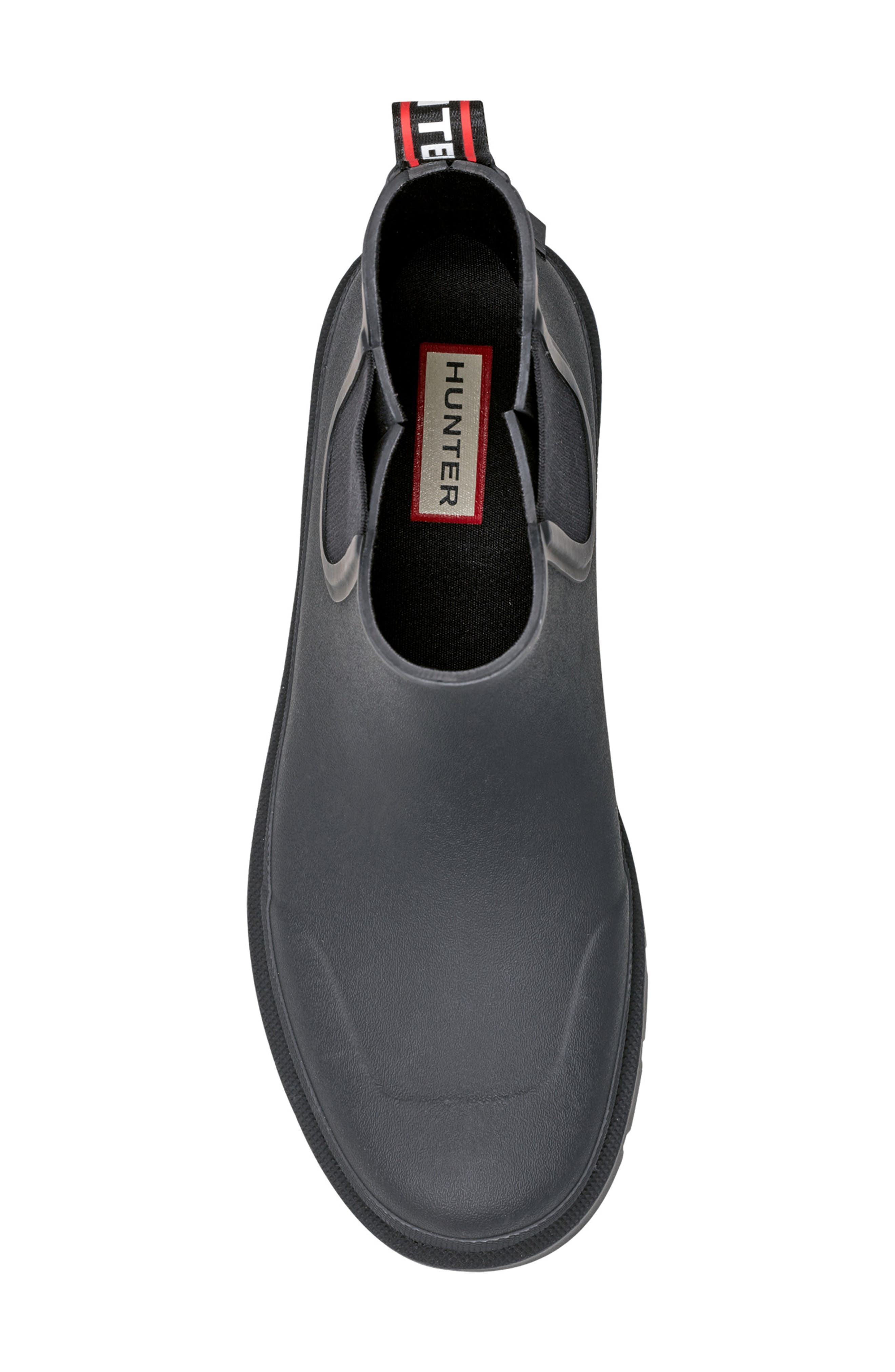 Hunter Orford Insulated Waterproof Chelsea Boot, Alternate, color, Black/ Black