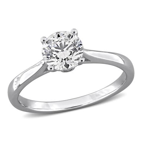 1 CTW Lab Grown Diamond Solitaire Ring