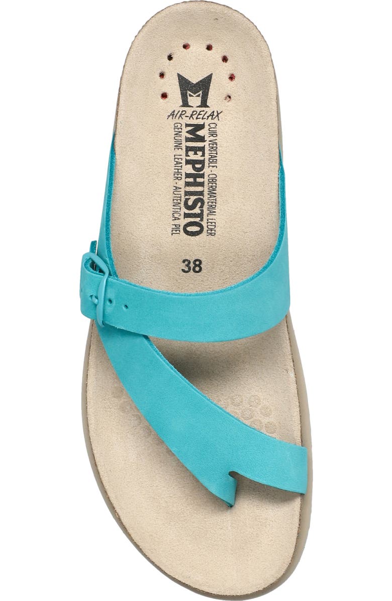 Mephisto Helen Toe Loop Sandal, Alternate, color, Turquoise