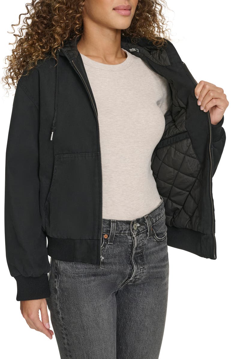 Levi's<sup>®</sup> Work Cotton Canvas Zip Jacket, Alternate, color, Black