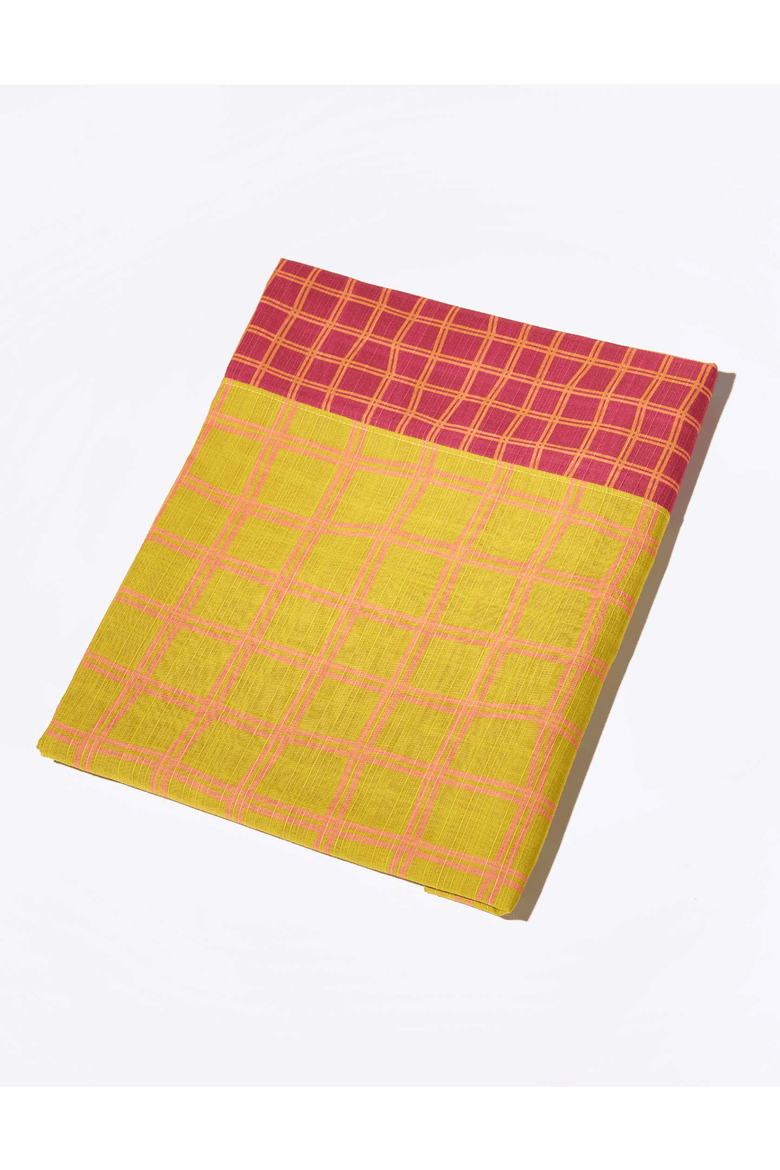 Grid Tablecloth Reversible, Alternate, color, MARTINI