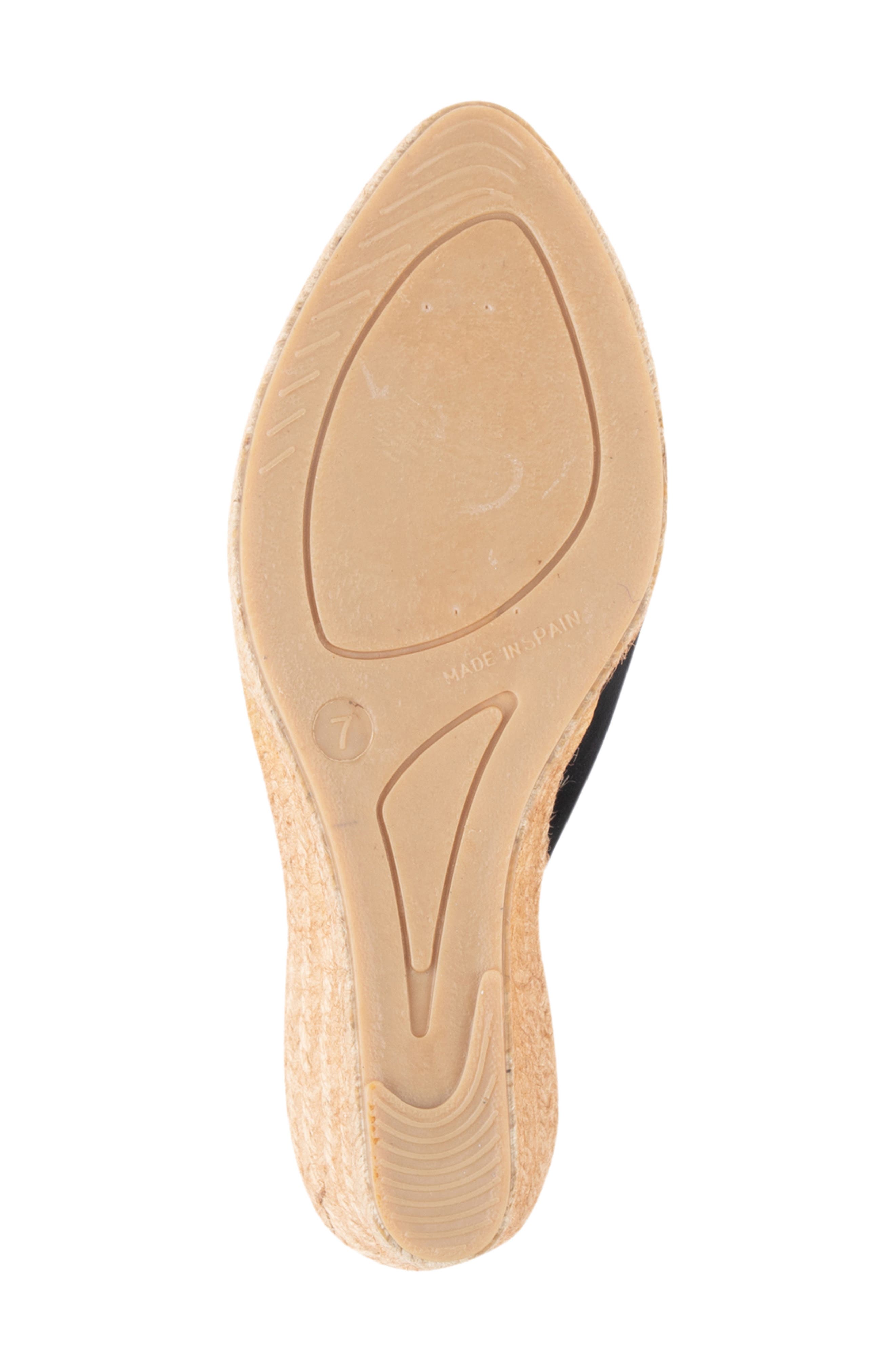 patricia green Poppy Slingback Espadrille Wedge, Alternate, color, Black