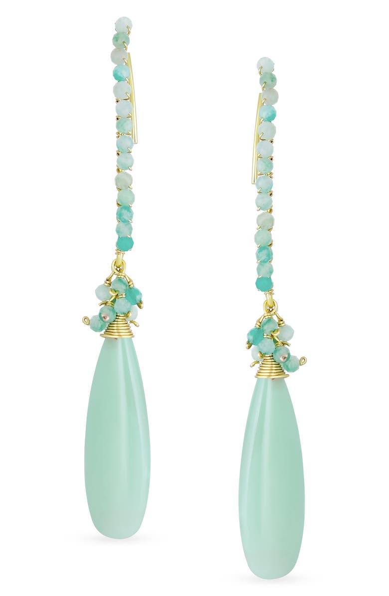 BLING JEWELRY Cluster Teardrop Earrings, Alternate, color, 