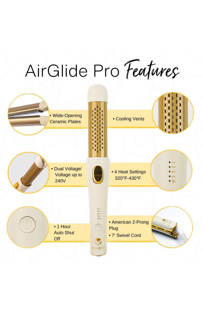 CALISTA AirGlide Pro Cool Breeze Styler, Alternate, color, Rose Quartz