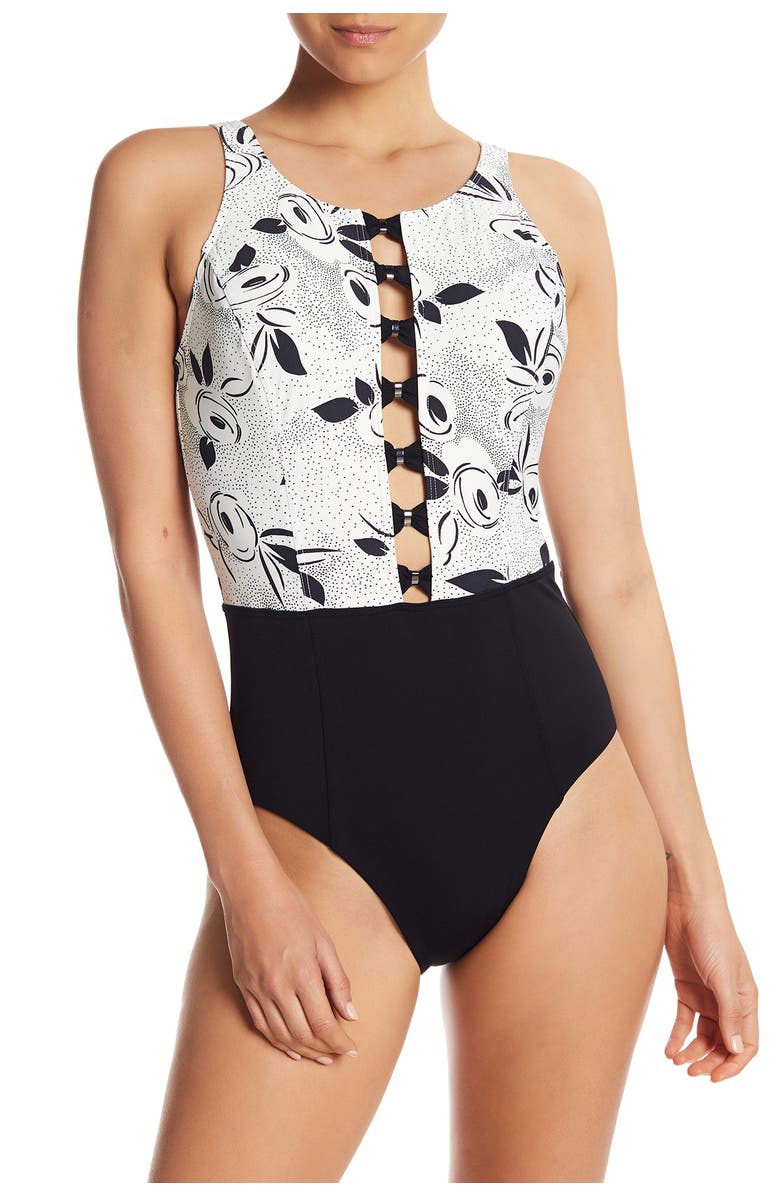 Amoressa Holly One-Piece Swimsuit, Main, color, 