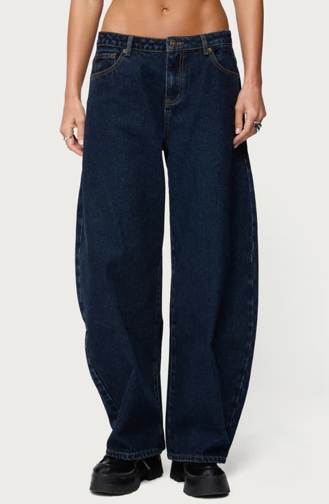 Jillian Low Rise Barrel Jeans