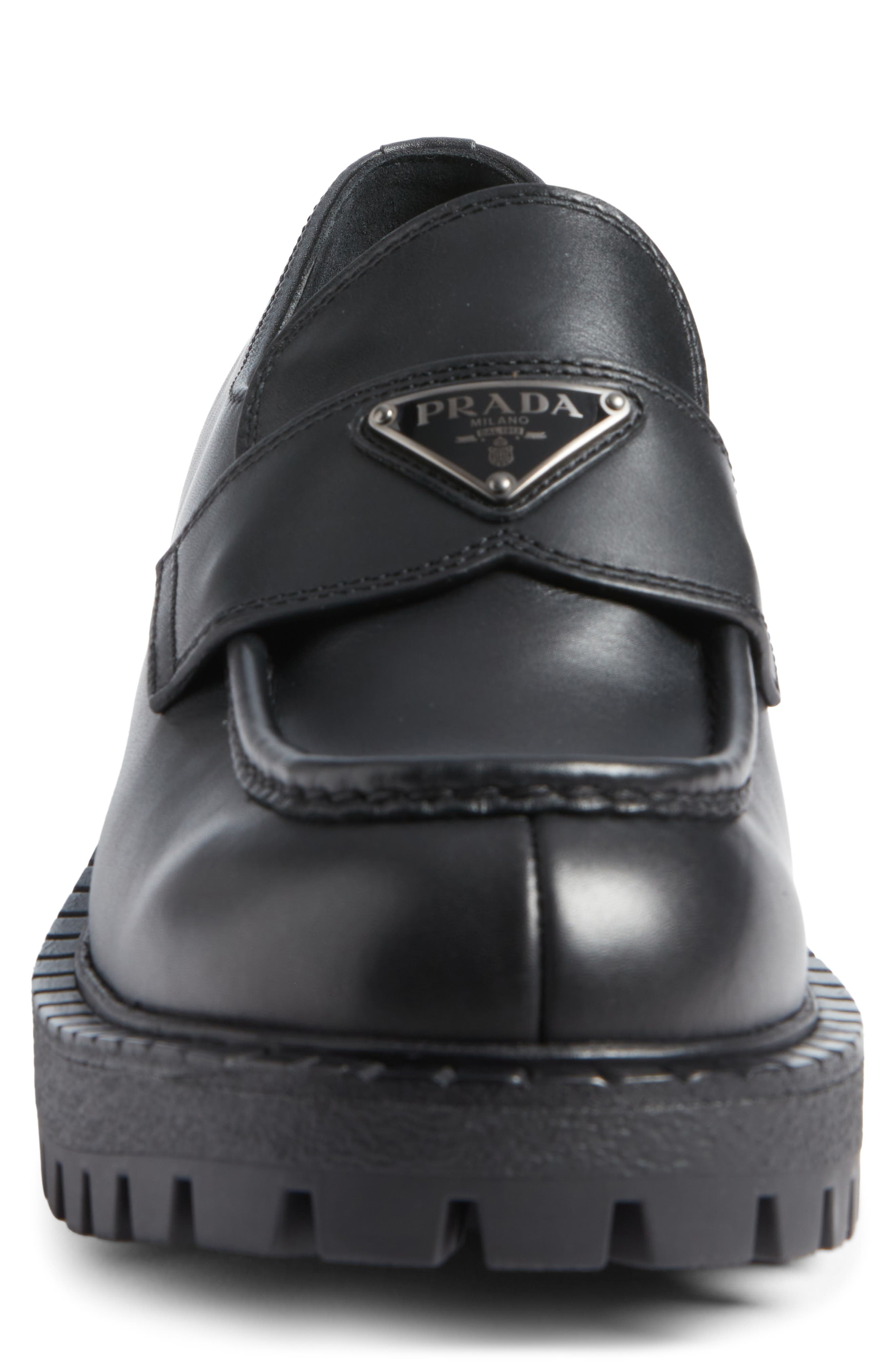 Leather Loafer, Alternate, color, NERO