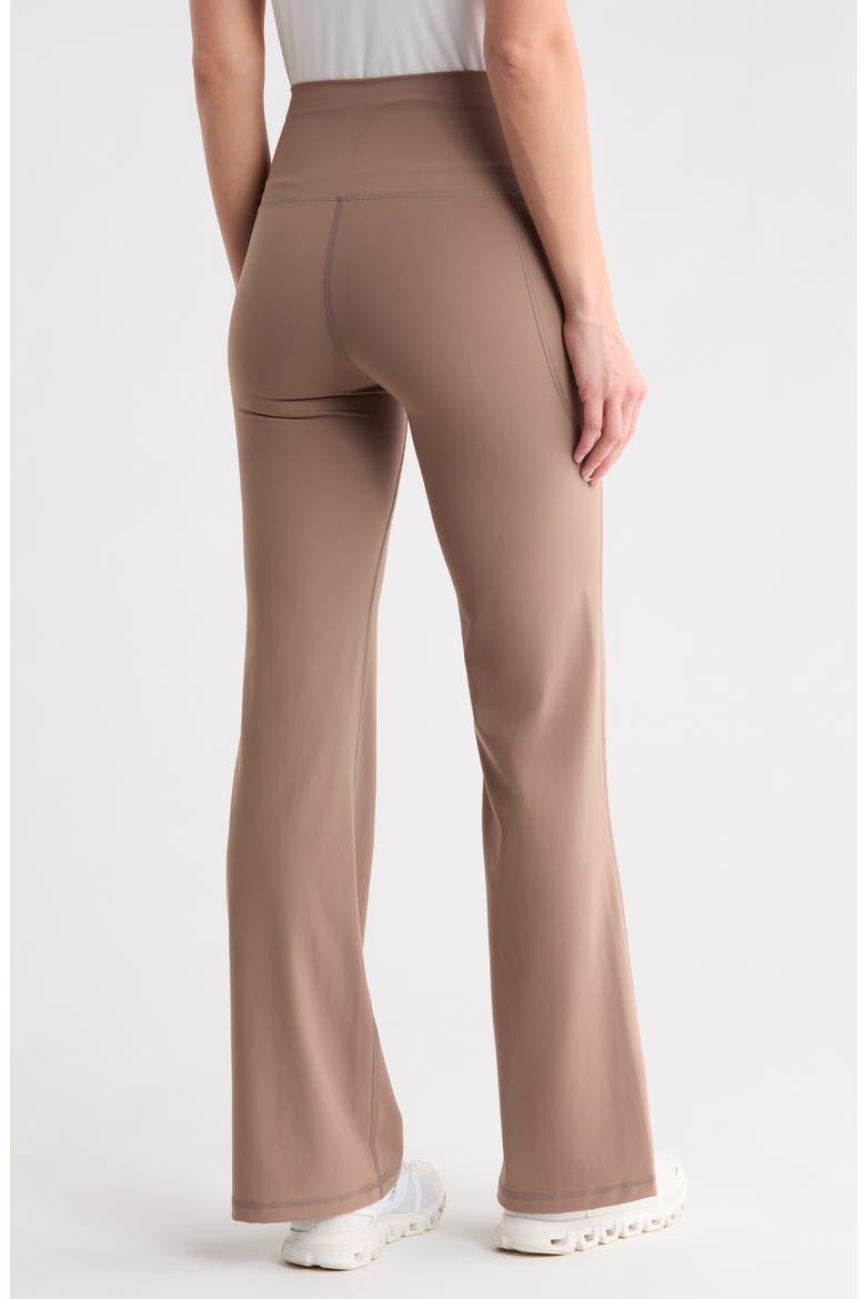 Glendale Cloud Skin High Waist Flare Leg Pocket Pants, Alternate, color, TIRAMISU
