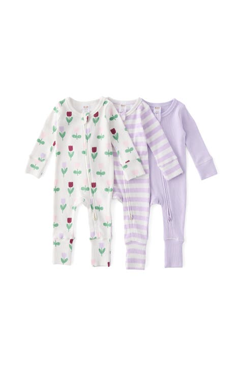 The 3Pk Remi Long Sleeve Zip Romper