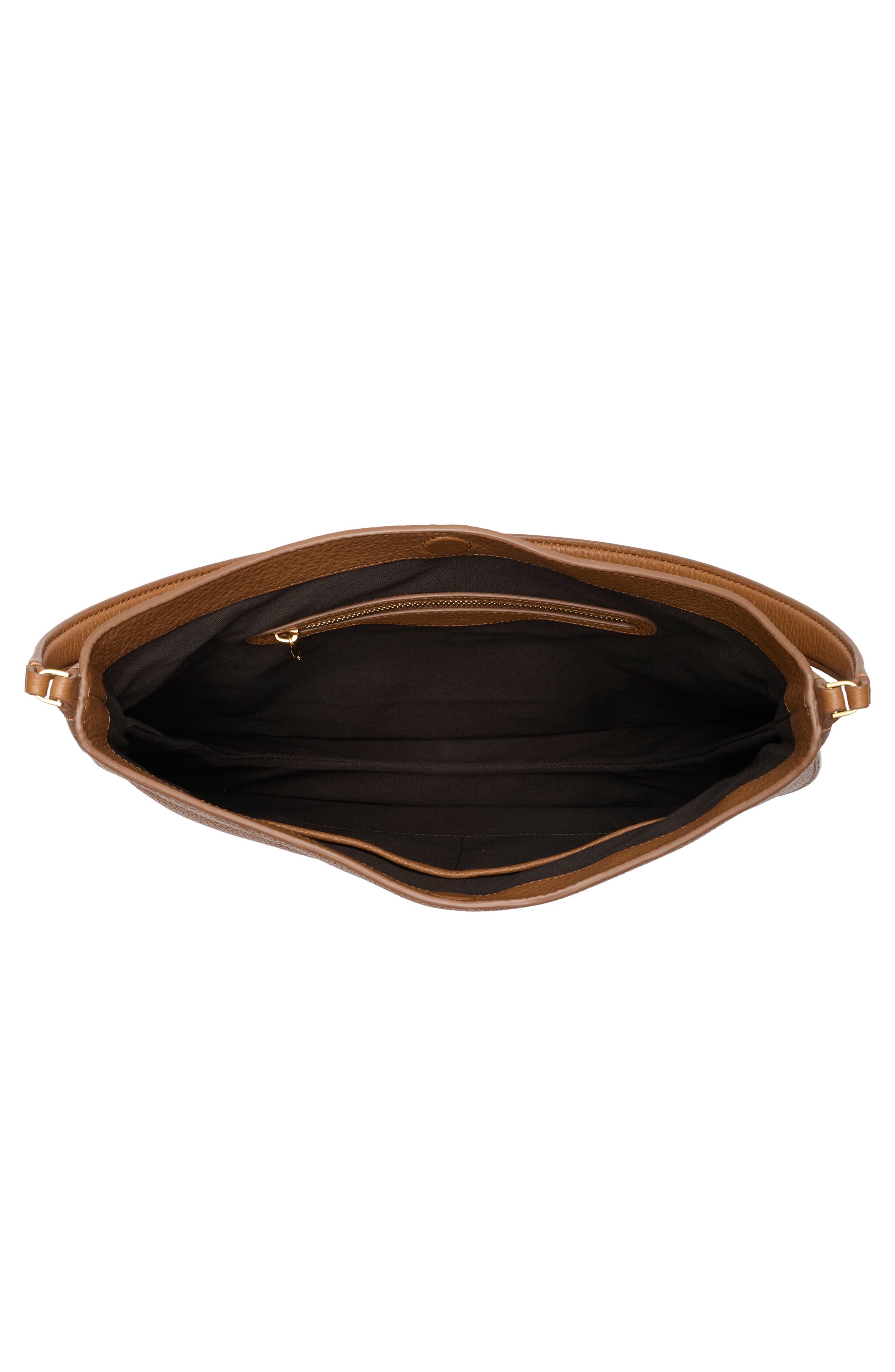 Helena Leather Hobo Bag, Alternate, color, SADDLE