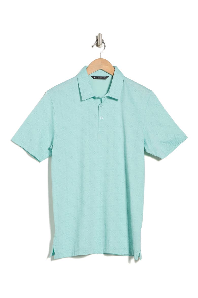 Acropolis Geo Print Cotton Blend Polo, Alternate, color, EGGSHELL BLUE