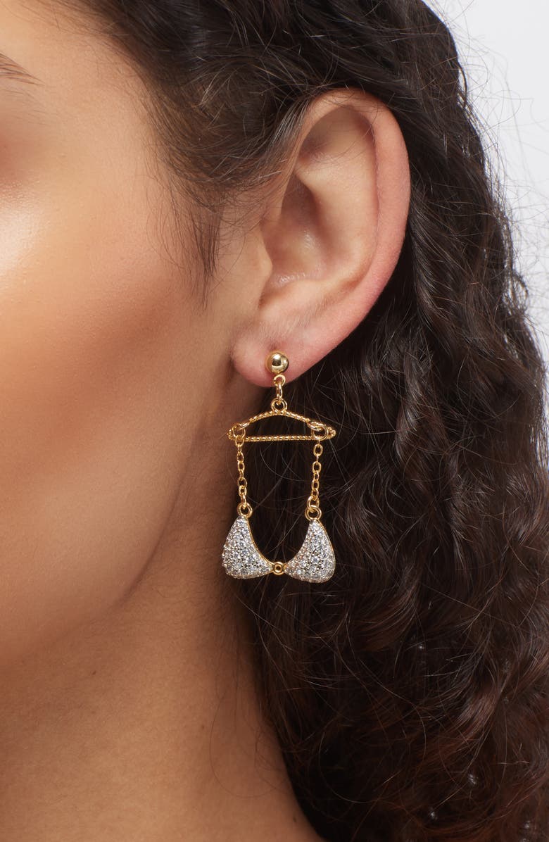 VIDAKUSH Bikini Drop Earrings, Alternate, color, Gold