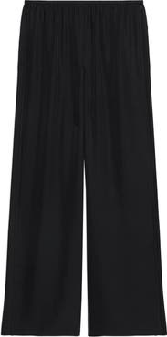 Theory Slit Hem Wide Leg Pants