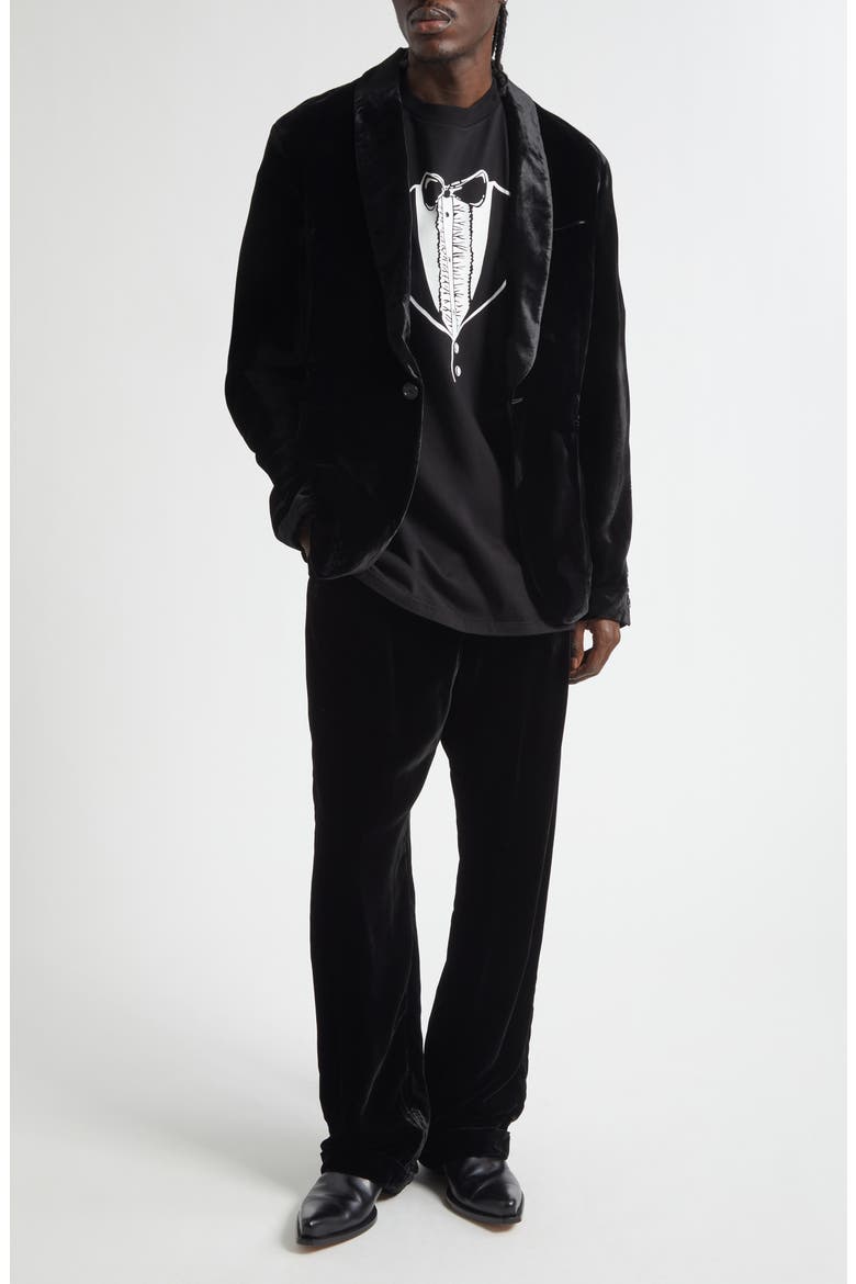 Shawl Collar Jacket, Alternate, color, BLACK