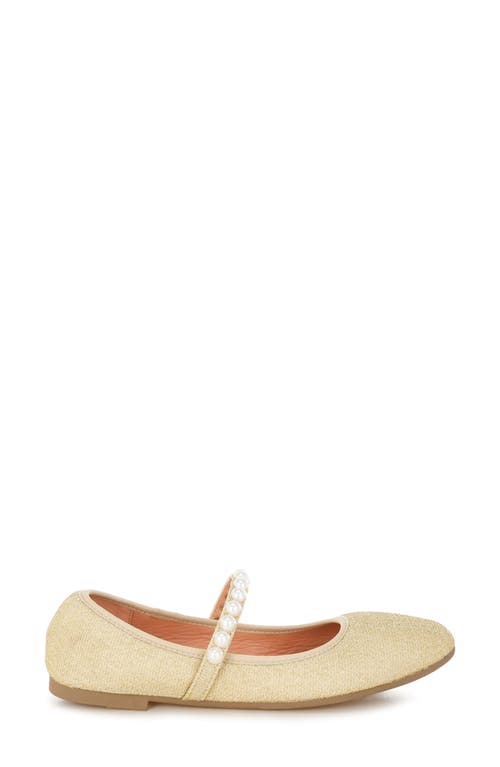 London Rag Corphee Mary Jane Flat In Gold