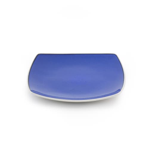 Gibson Elite 16 Piece Stoneware Dinnerware Set In Blue