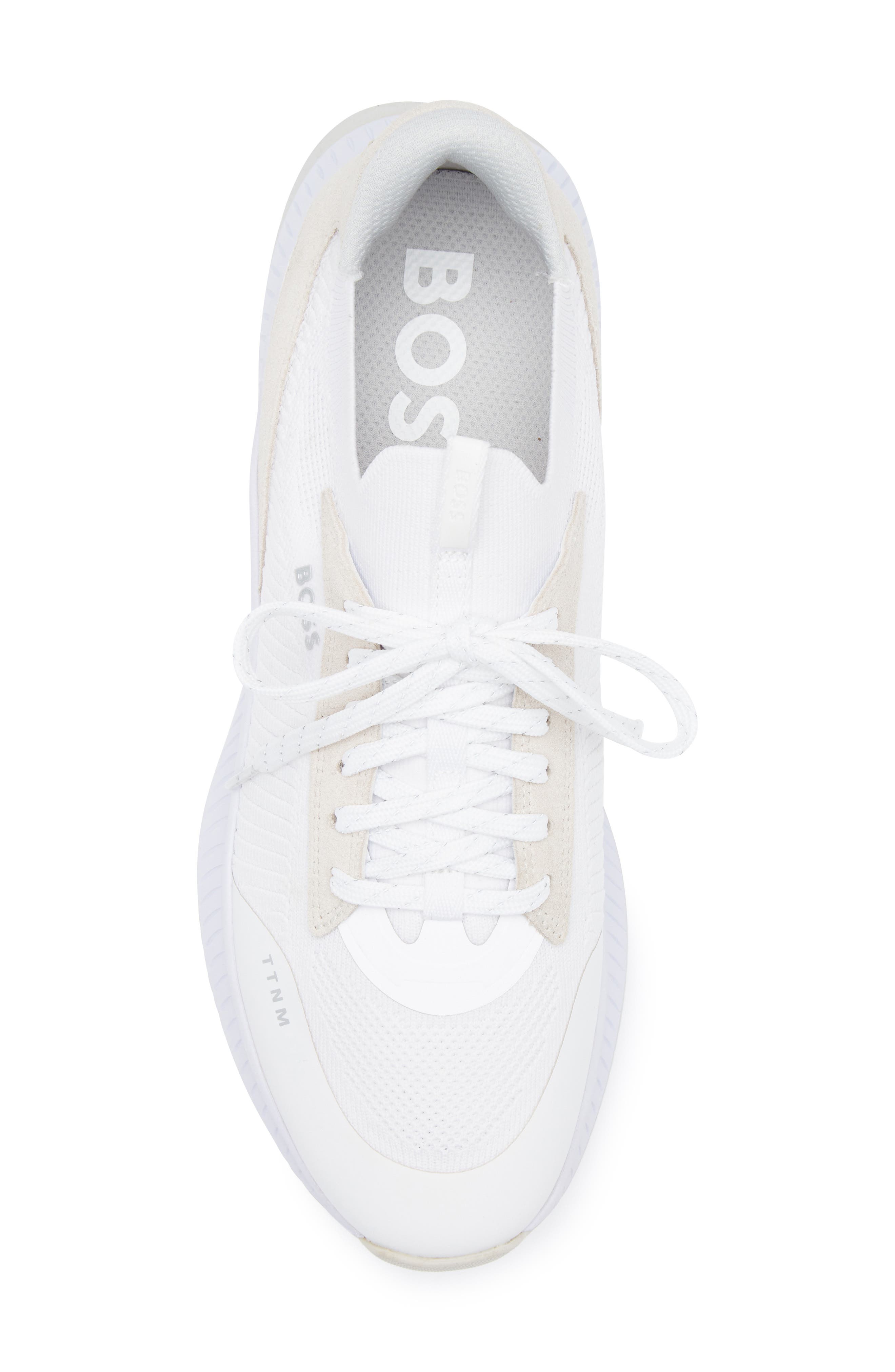 BOSS TTNM Evo Knit Sneaker, Alternate, color, White