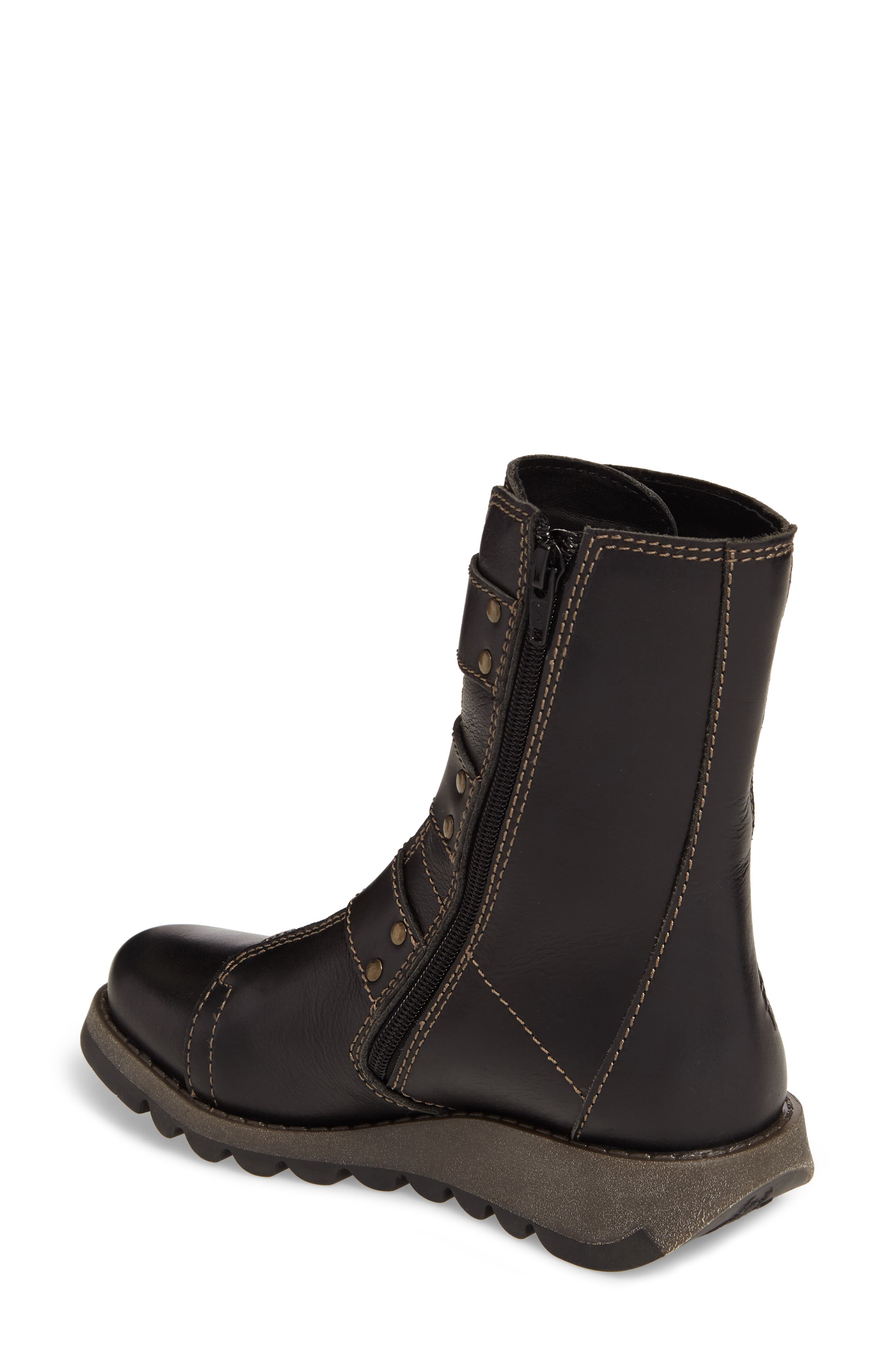 Fly London Scop Boot, Alternate, color, Black Leather