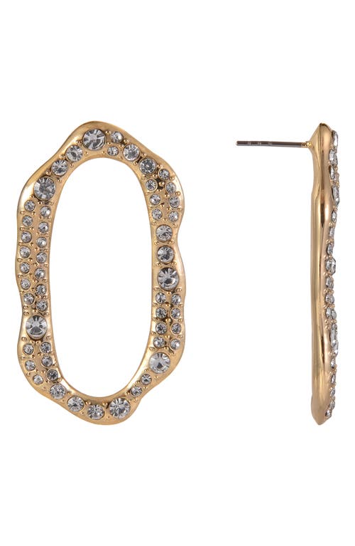 Laundry By Shelli Segal Open Oval Drop Earrings In Gold