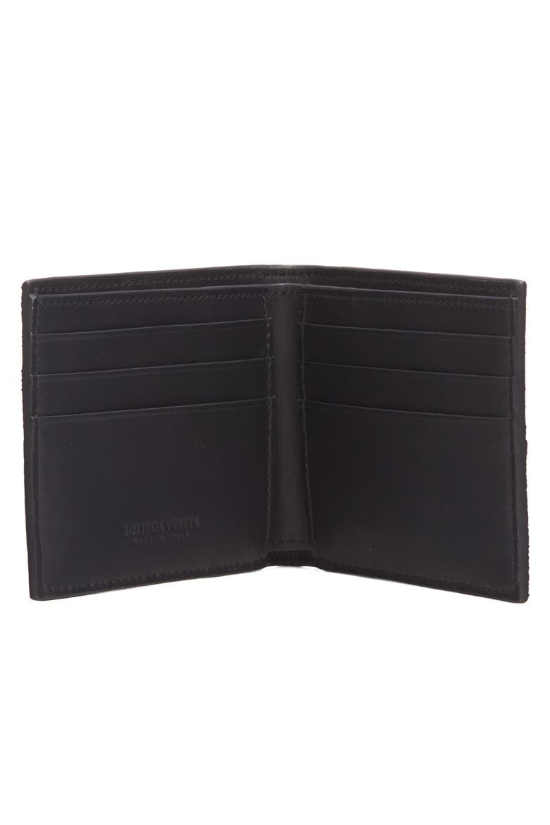 Cassette Woven Cotton Bifold Wallet, Alternate, color, NAVY/ WHITE/ SILVER