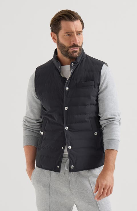 Bonded taffeta lightweight down vest