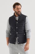 Brunello Cucinelli Bonded taffeta lightweight down vest