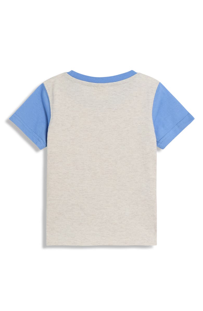 JOJO MAMAN BEBE Dino Scene Cotton T-Shirt & Shorts Set, Alternate, color, Blue