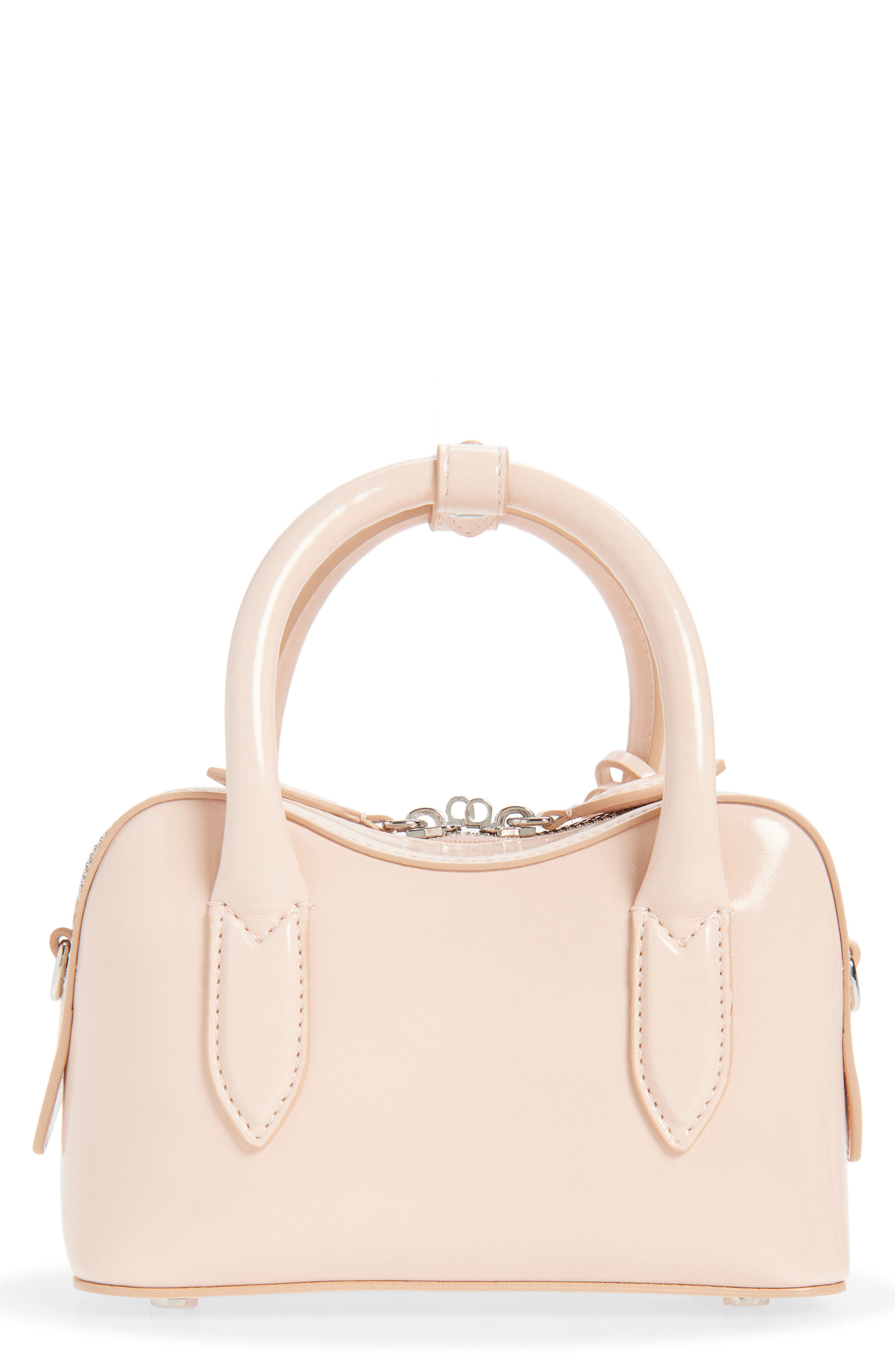 Stella McCartney Tiny Ryder Faux Leather Satchel, Alternate, color, Ballet Pink