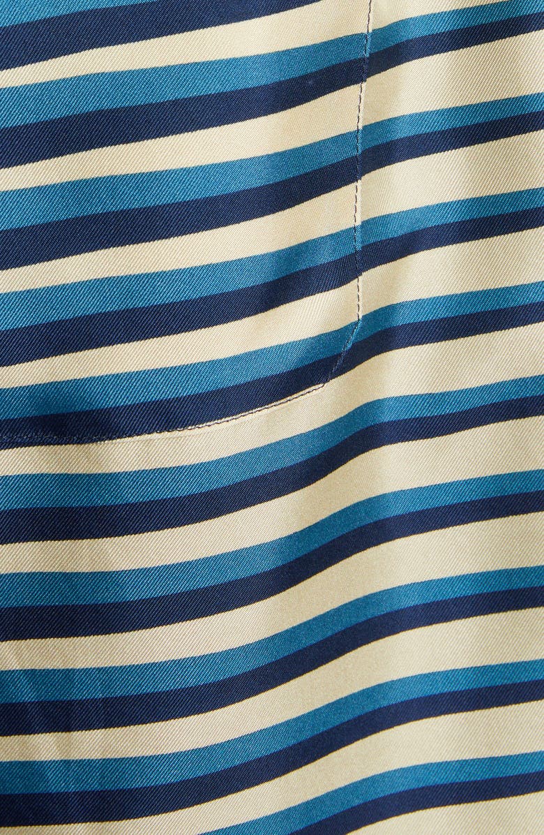 Dolce&Gabbana Diamond Print Silk Twill Shorts, Alternate, color,