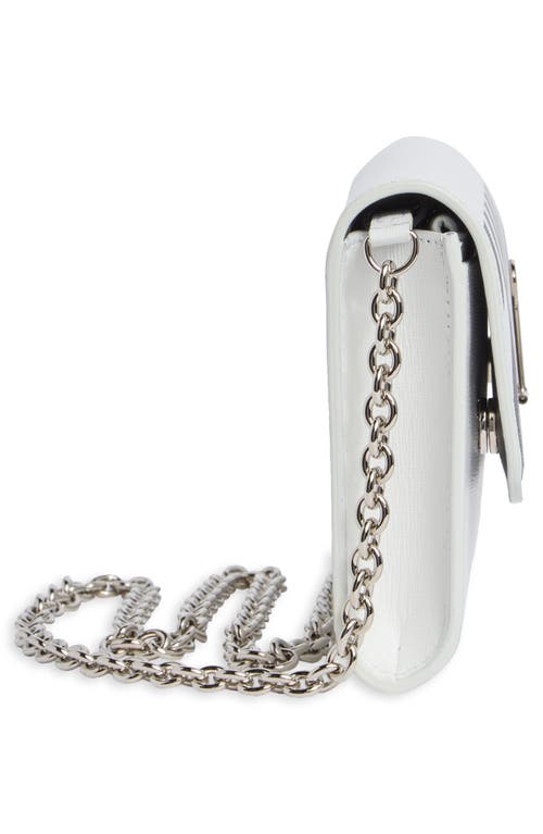 Off-white Binder Leather Wallet On A Chain In Multi
