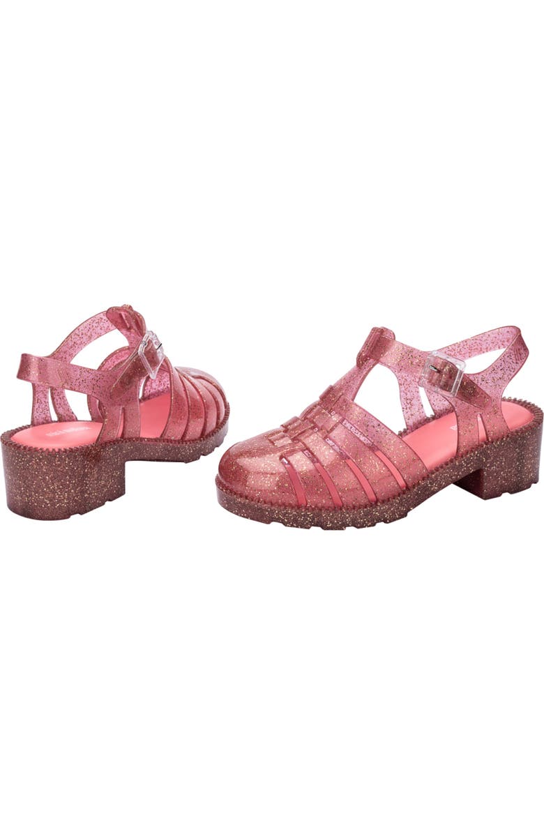 Mini Melissa Posession Jelly Fisherman Sandal, Alternate, color, Glitter Pink