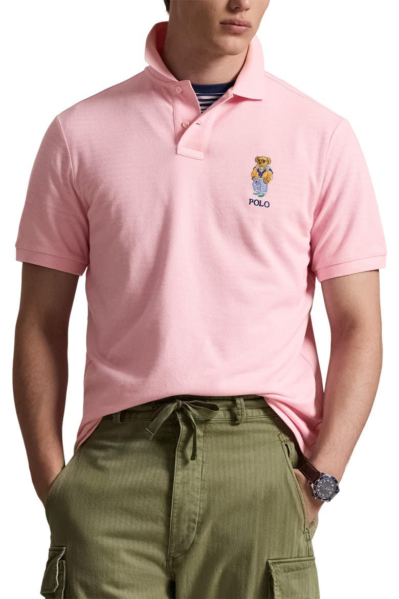 Polo Ralph Lauren Classic Fit Polo Bear Cotton Piqué Polo (Men