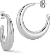 GLAZE JEWELRY Crescent Hoop Earrings