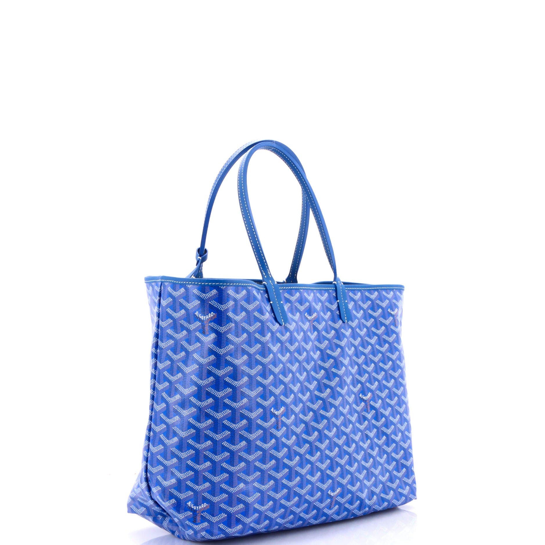 Pre-Owned Goyard Saint Louis Tote Coated Canvas PM, Alternate, color, Blue