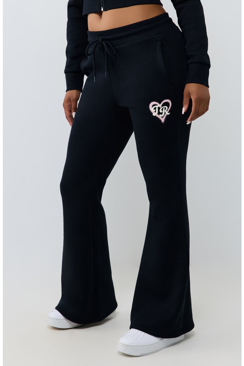 True Love Flare Pants, Alternate, color, JET BLACK