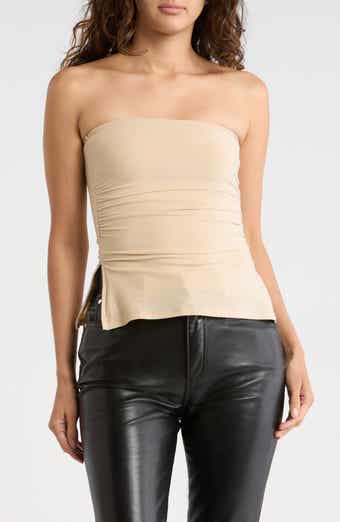Metallic Knit Tube Top