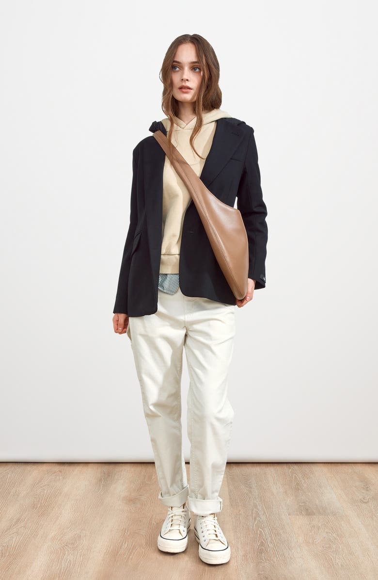 WE-AR4 The H Leather Hobo Bag, Alternate, color, French Grey