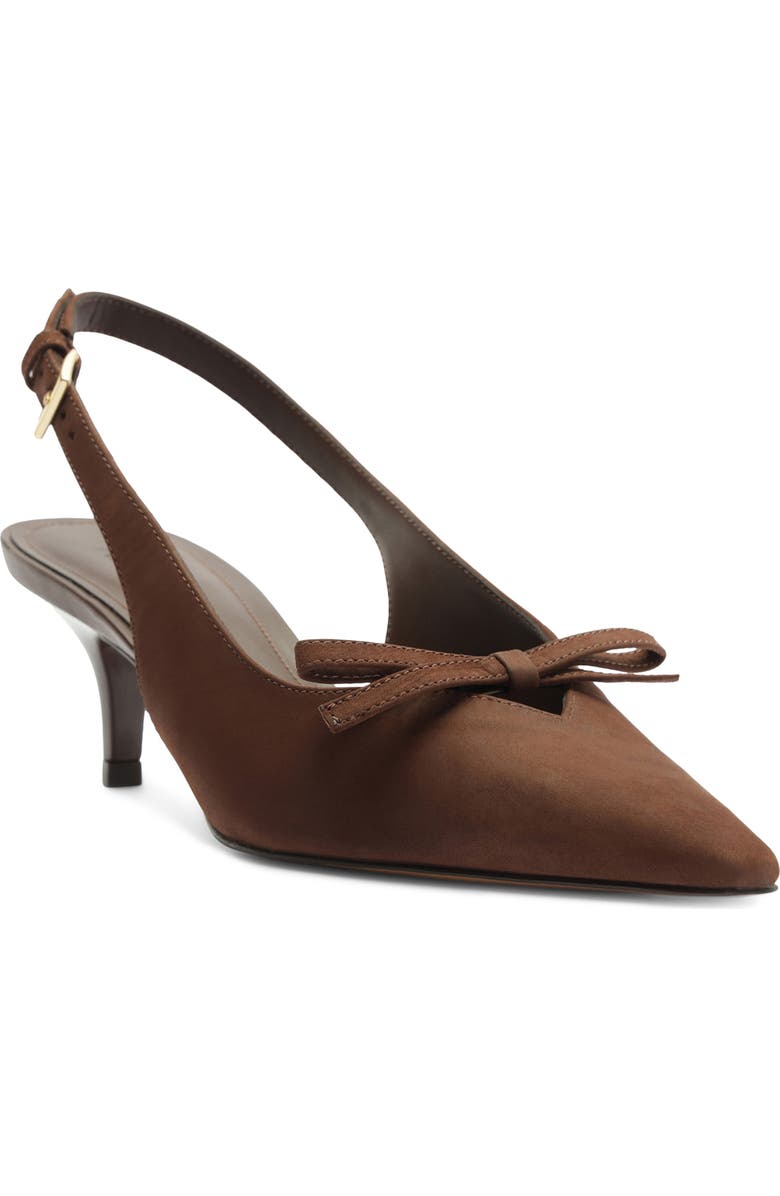 Arezzo Bowie Slingback Pointed Toe Pump, Main, color, New Cocoa