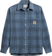 Carhartt Work In Progress Wilber Check Corduroy Button-Up Shirt