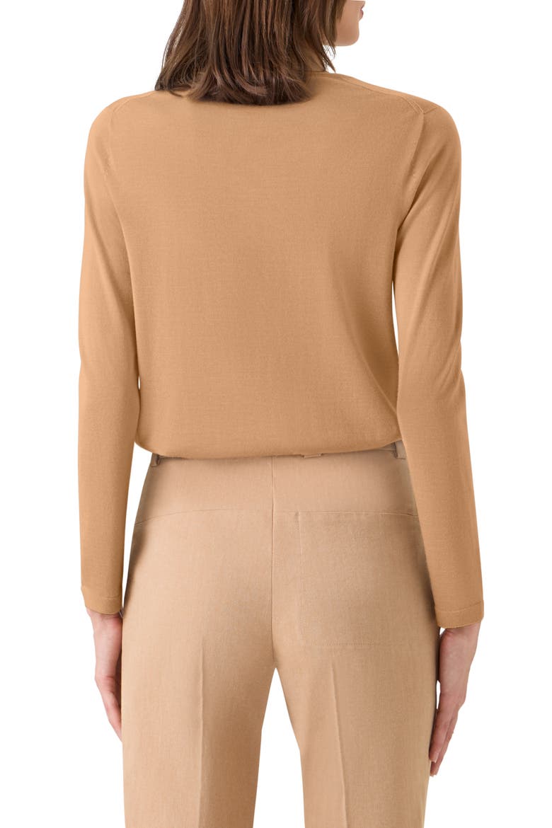 Fine Cashmere & Silk Sweater, Alternate, color, CAMEL