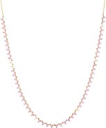 Adina Reyter 14K Gold Pink Sapphire & Diamond Necklace
