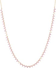 Adina Reyter 14K Gold Pink Sapphire & Diamond Necklace