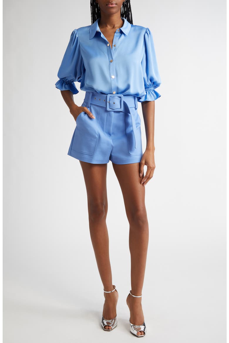 Kasey Belted Shorts, Alternate, color, RIBBON BLUE